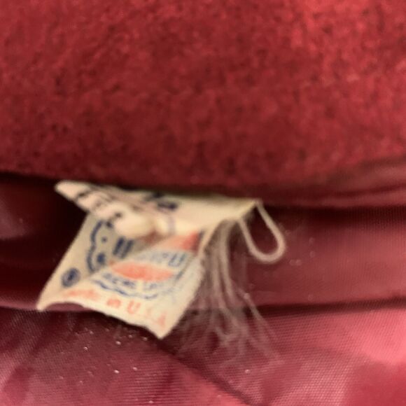 Gino Rossi Wilsons Ultra Suede Women's 16 2Pc Set Red Blazer & Skirt Suit ILGWU - Picture 11 of 16